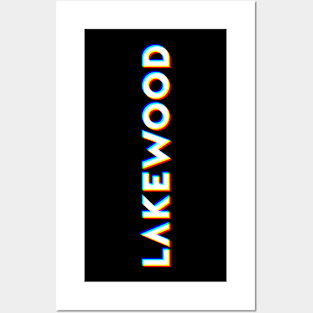 Lakewood Colorado CMYK Glitch Type Posters and Art